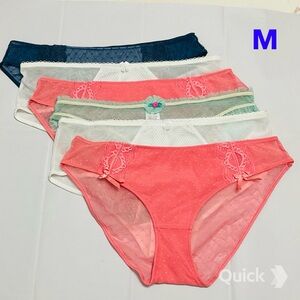 M - New 6 pcs Next Polka Dots Mesh Panties # 8